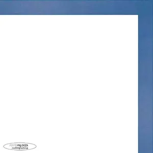 22x16 Classic Modern Blue Picture Frame - UV Acrylic, Foam Board Backing, Hanging Hardware