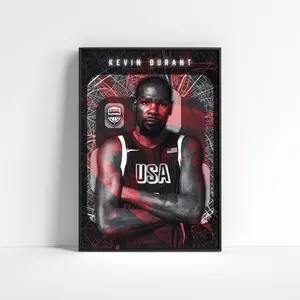Kevin Durant Poster,  Basketball Prints, Sports Home Decor, Basketball Wall Art, Sports Decor, Basketball Fan Gift