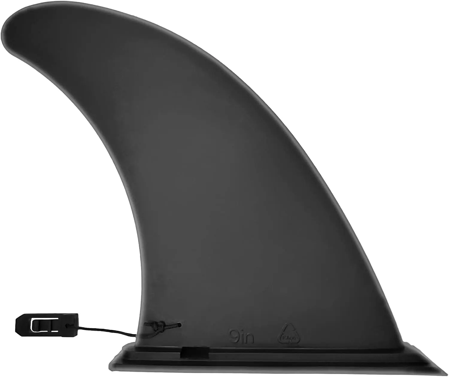 Multi-Size Nylon Fiberglass Reinforced Paddle Board Fin Replacement (5" 8" 9" 10" 12"), No-Tool Installation Single Center Fin for Inflatable SUPs, Surfboards, Longboards, Inflatable Sup