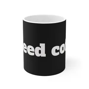 Funny Black Coffee Mug - 'I Bleed Coffee', Gifts for Coffee Lovers, Office Humor, Kitchen Decor, Unique Tea Cup