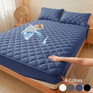 2pcs/3pcs waterproof and dirt-proof mattress cover Soft, comfortable and breathable mattress protector Suitable for bedrooms, guest rooms, apartments, schools and families with children, pets or the elderly Twin/Full/Queen/King (including pillowcases)