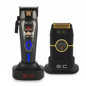 StyleCraft 360 Jeezy Hair Clipper and Instinct Metal Cordless Double Foil Shaver Bundle