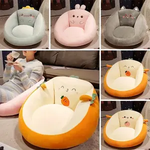 1Pc soft cute cartoon round pad, thickened design to sit more comfortable, suitable for bedroom, balcony and window leisure, healing home accessories available in all seasons.