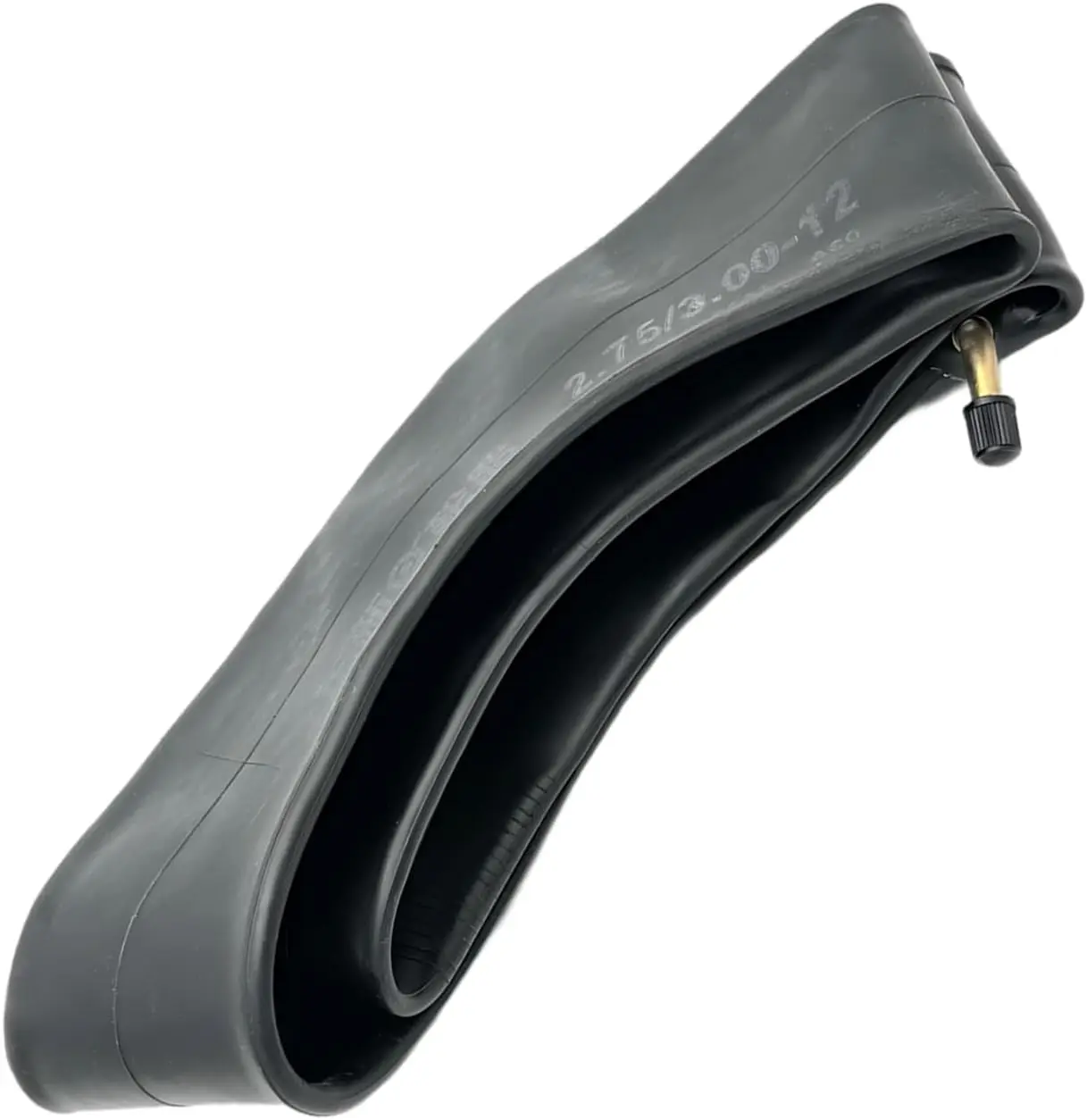 2.75/3.00-12" Motorcycle Inner Tube, Heat-Resistant Aging-Resistant Inner Tubes, Thickened Sealed Vehicle Tire Replacement Parts, Universal for Dirt Pit Bike Motorcycle Off Road (Black)