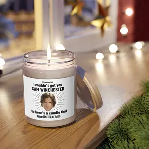Smells like Sam Winchester Candle | Supernatural Merch Inspired Candle | Pop Culture Gifts | Aesthetic Room Decor Jensen Ackles Candle