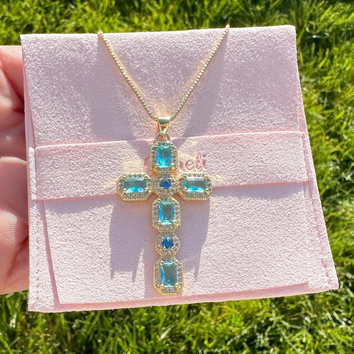 Venice cross necklace