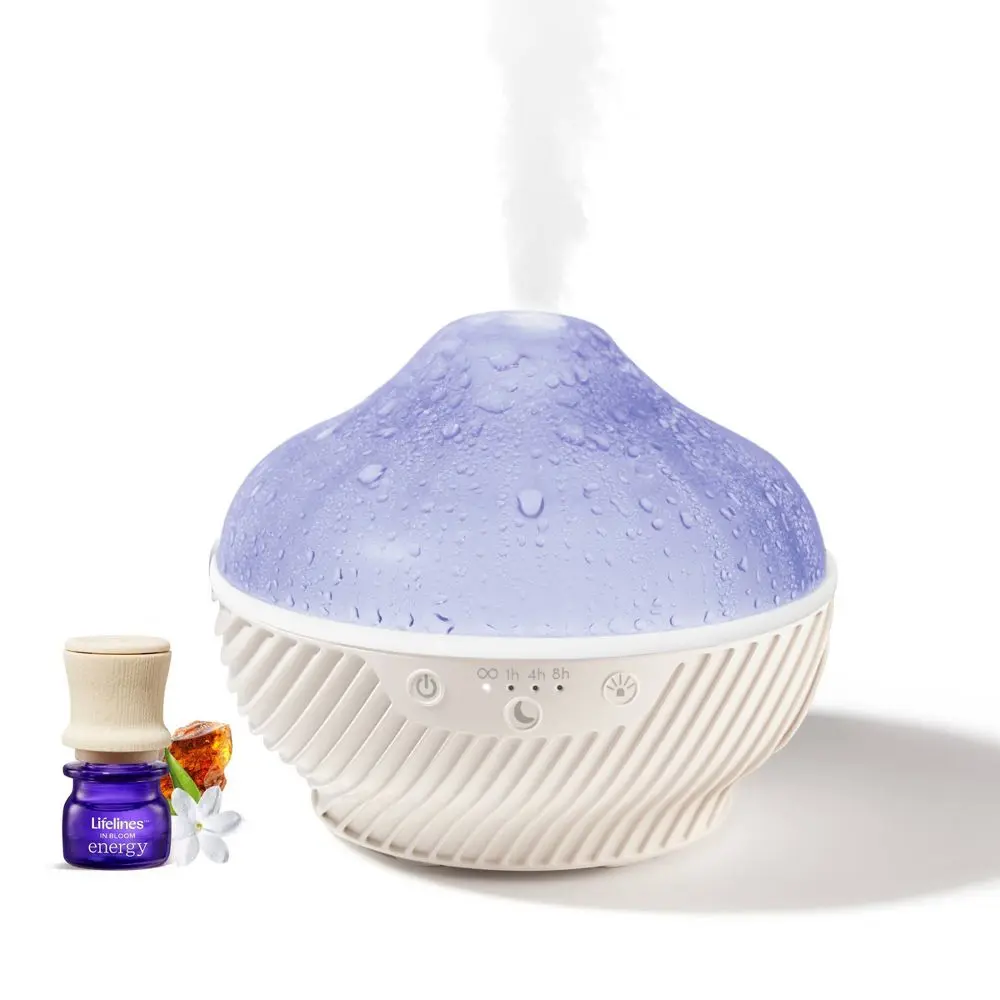 Lifelines Cauldron Automatic Ultrasonic Humidifier Diffuser - Aromatherapy Diffusers, Fragrance Machine, 5 Color Light Settings, 15 Hours Run Time