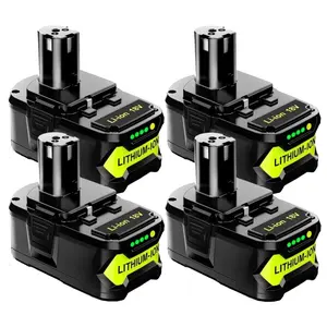 4Pack 8000mAh Replacement for Ryobi 18V Battery P102 P103 P104 P105 P107 P108, Compatible with Ryobi 18V ONE+ Cordless Tools