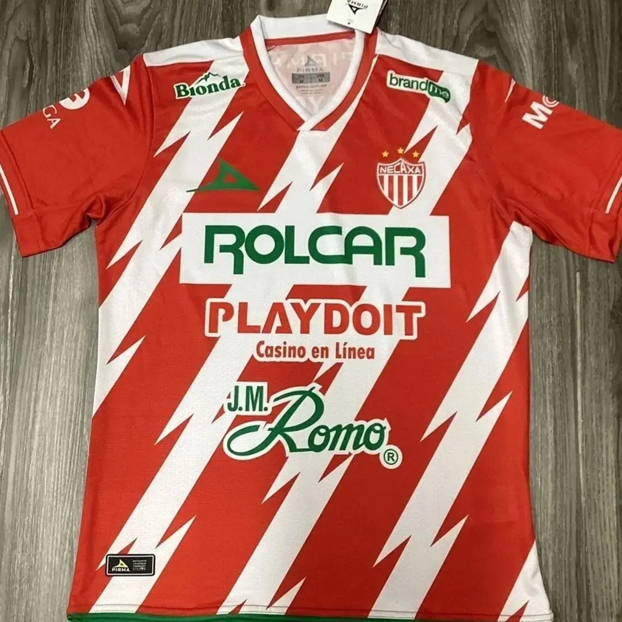 PIRMA CLUB NECAXA HOME SOCCER JERSEY 24/25 AOP MIH PRC