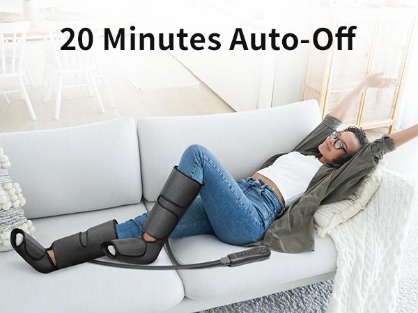 Nekteck Air Compression Leg Massager with 3 Massage Levels & Auto Shut Off Feature for Foot and Calf Comfort and Relaxation