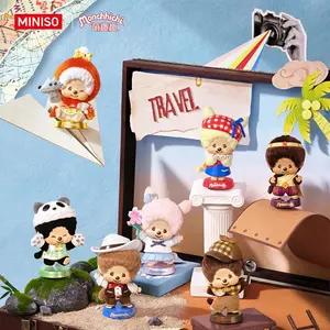 Monchichi Around World Blind Box Decorations Delicate Handcrafted Model Base Can Be Used As Seal Novel Hobby Gift For Anime Lovers