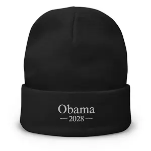 Obama 2028 Embroidered Beanie