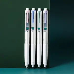 4-Pack Silent Click Neutral Pens, Simple Style Student Stationery, College Student Pen, Writing & Exam Pens, Quiet Operation, Ideal for School Use, Smooth Writing Pens, Writing Tools