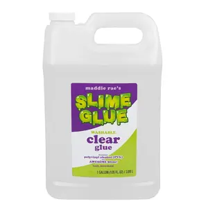 Maddie Rae's Clear Slime Glue - 1 Gallon Non Toxic, Immediate Shipping - The Clearest Slime Formula of Any Glue Brand for Slime Making Kit Supplies, Non-Toxic, Arts & Crafts, School Project, Gift
