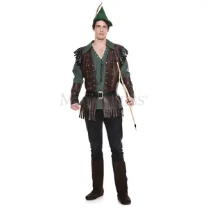 Music Legs 76646-XL Charitable Robin Mens Costume - Extra Large - 5 Piece