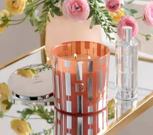 Elton John by Slatkin + Co. S/2 22oz & 4oz Tangerine Palazzo