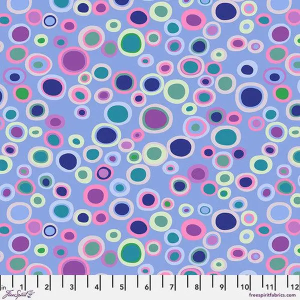 Fabric FreeSpirit Kaffe Fassett Blue Bubbles Kaffe: From the Archives by the Quarter Yard PWGP015.BLUE