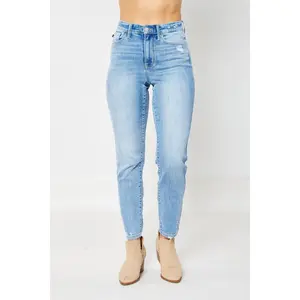 Judy Blue High Waist Destroy & Back Hem Dart Slim Denim 82590 judy blue, Love, Spandex