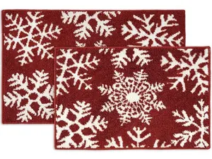 LANE LINEN Colorful 1-Piece Rectangular Linen-Cotton Bathroom Rug Mat - Fluffy, Thick Pile, Extra Soft, Absorbent, Premium Non-Slip Rubber Backing, Machine Washable for Tub, Shower