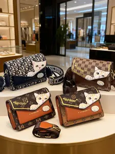 Cute 3D Cat Paw Design Bag with Adjustable Shoulder Strap, Holds Phone & Powder, Perfect for Sweet Girls or Commuters