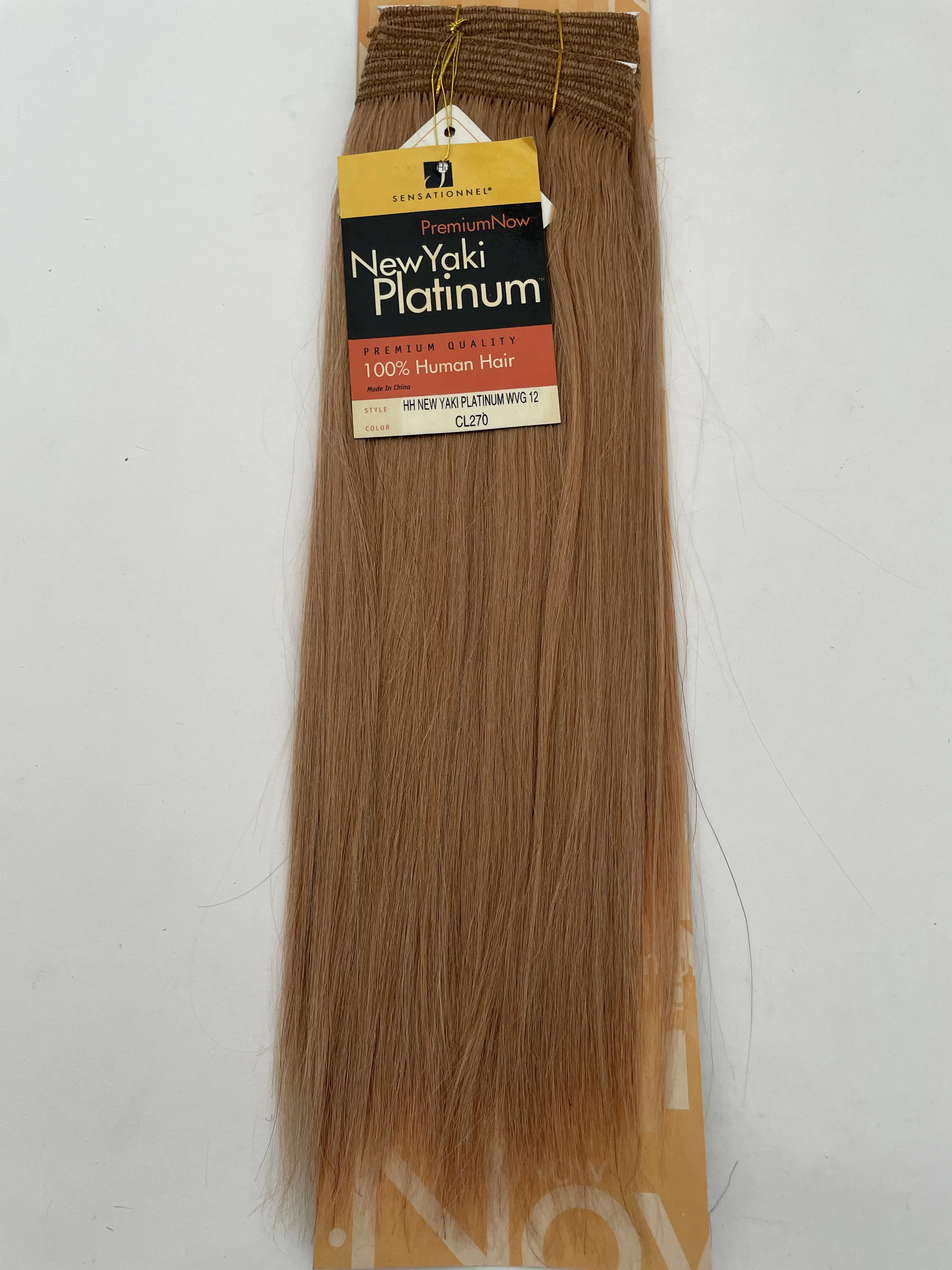 Sensationnel Premium Quality 100% Human HH New Yaki Platinum Weaving 12" Bundle Hair