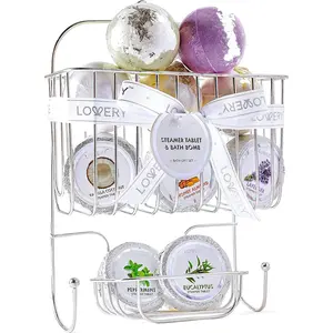 Shower Steamers and Bath Bombs Set - 11Pc Aromatherapy Caddy Gift