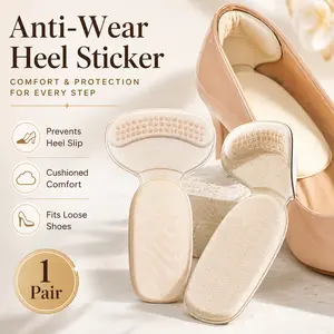 Anti-Slip Heel Grips for Shoes, Self-Adhesive Heel Cushion Pads for Loose Shoes, Blister Prevention Inserts for High Heels, Flats & Sneakers