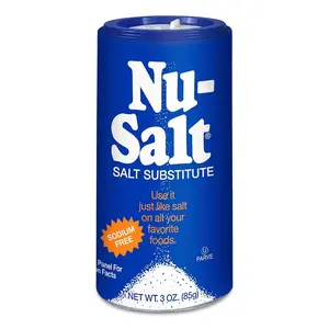 Nu-Salt, Sodium Free Salt Substitute, Contains Potassium Chloride, Table Salt Alternative, VEGAN! Sugar Free Zero Fat Flavor Savory
