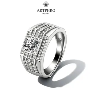 ARTPHRO Minimalist Open Ring for Men - Adjustable Fit, Casual Daily Wear Accessory with a Minimalist Touch Diamond Dust Ring Elegant Everyday Ring