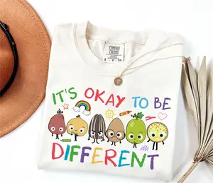 It's Okay To Be Different Shirt, Autism Awareness Tee, Teacher Autism Sweater, The Good Egg Sweatshirt, Positive Comfort Colors T-Shirt Fit Fitted