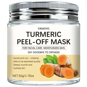 50g Gentle Turmeric Peel-Off Mask | For Brightening & Pore Refining | A Soothing, Spa-Like Treatment at Home | Light Beige Formula for All Skin Tones | Unisex Skincare Essential | Hydrating Mask