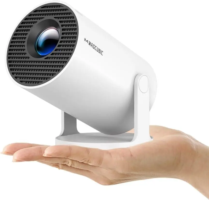 Magcubic 2026 Upgraded HY300PRO Mini Projector with Wifi and Bluetooth, Portable Projector 4K Support, Auto Keystone, 180 Degree Rotation, Smart Proyector for Home Outdoor Android Audio