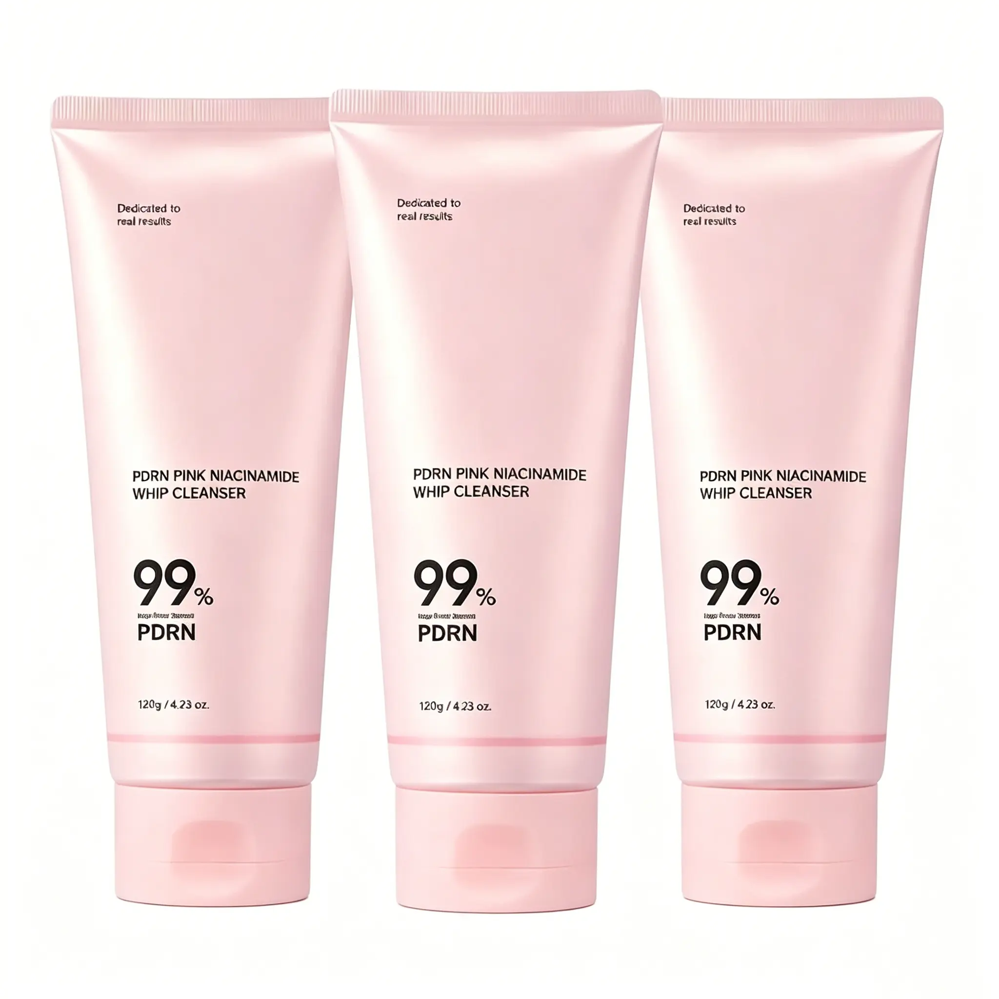 PDRN Pink Marshmallow Whip Cleanser, a Gentle and Hydrating Korean Facial Formula for Deep Cleansing, Pore Care, and Uneven Tone - For All Skin Types, 4.2 oz (1 or 3 Pack), Face Wash, Uneven Skin Tone, Evening, Adults, All Skins, Creamy Hydrating Facial C
