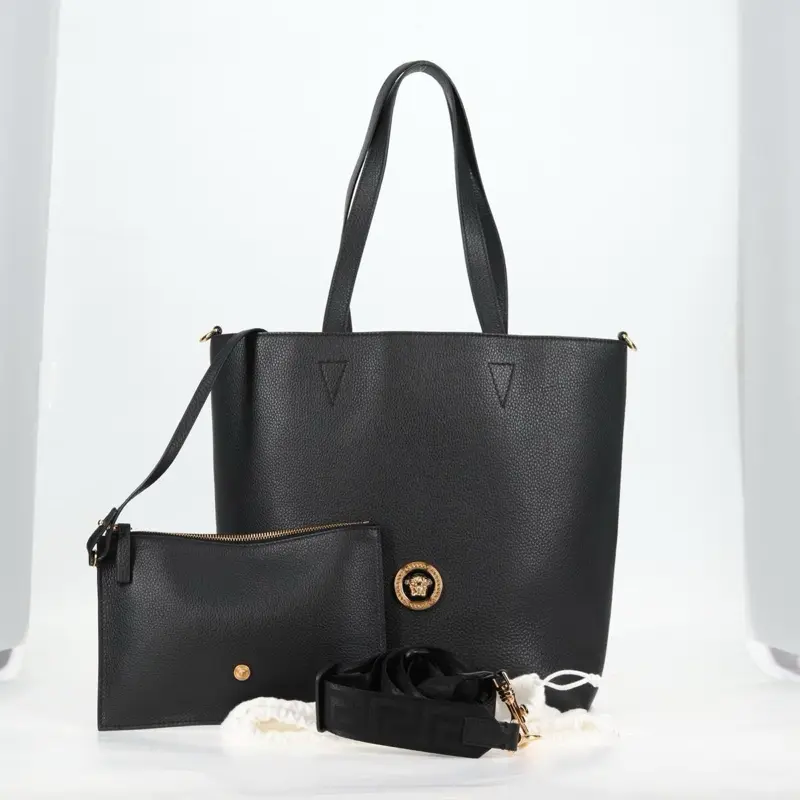 Pre-owned VERSACE leather Shoulder Bags Medusa Tote bag