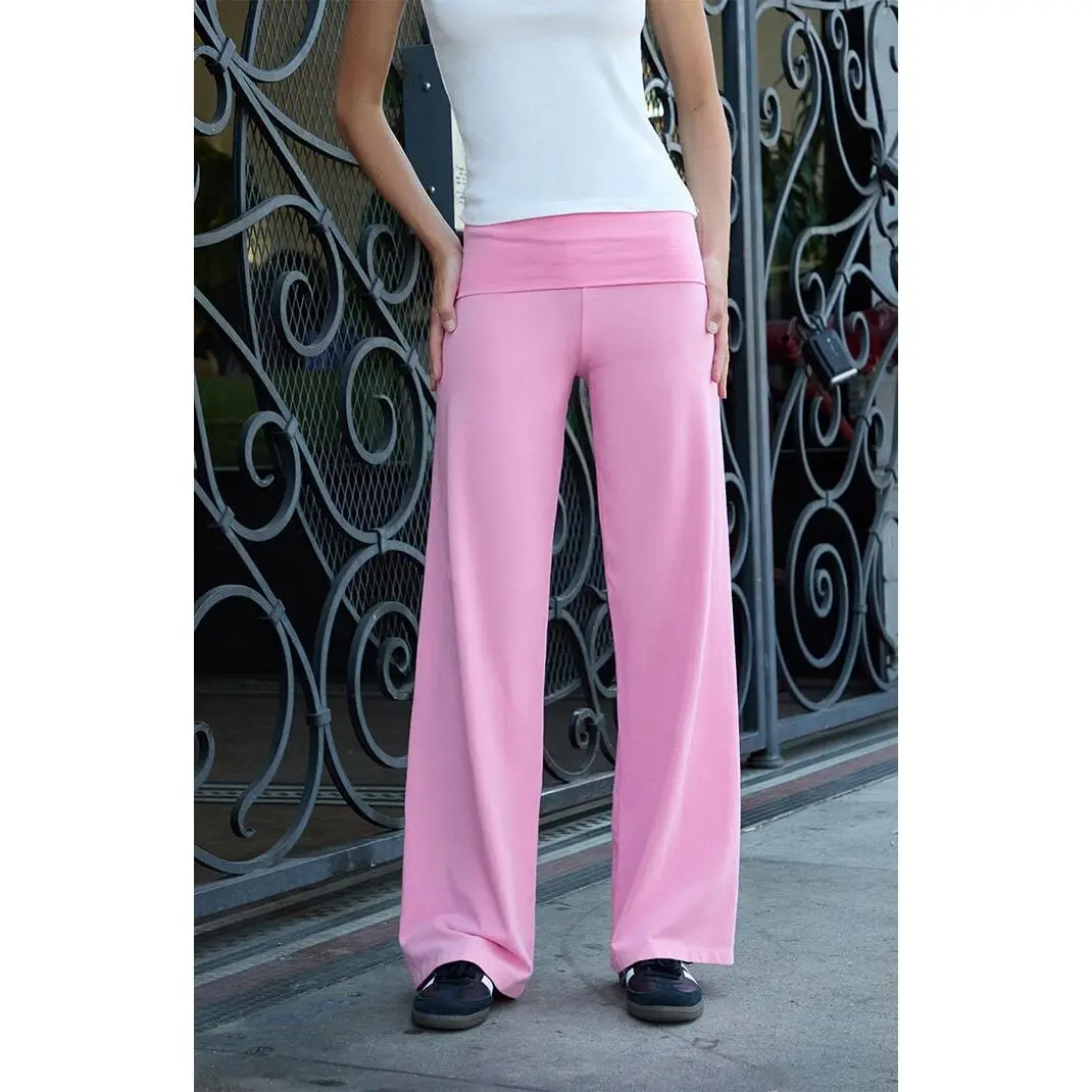 John Galt Women's Pink Priscilla Flare Pants