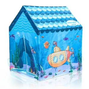 Animal Theme Tent, Portable Folding Game House, Indoor Outdoor Family Game House, Outdoor Toy Tent, Birthday Gift for Girls & Boys, Play Tent House