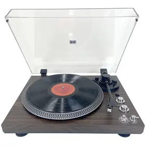 Record Player, Wireless Audio Turntable, Vintage Vinyl Turntable, Belt Drive Turntable, Preamplifier, 33 Or 45 RPM, RCA Line LP Vinyl Record Player