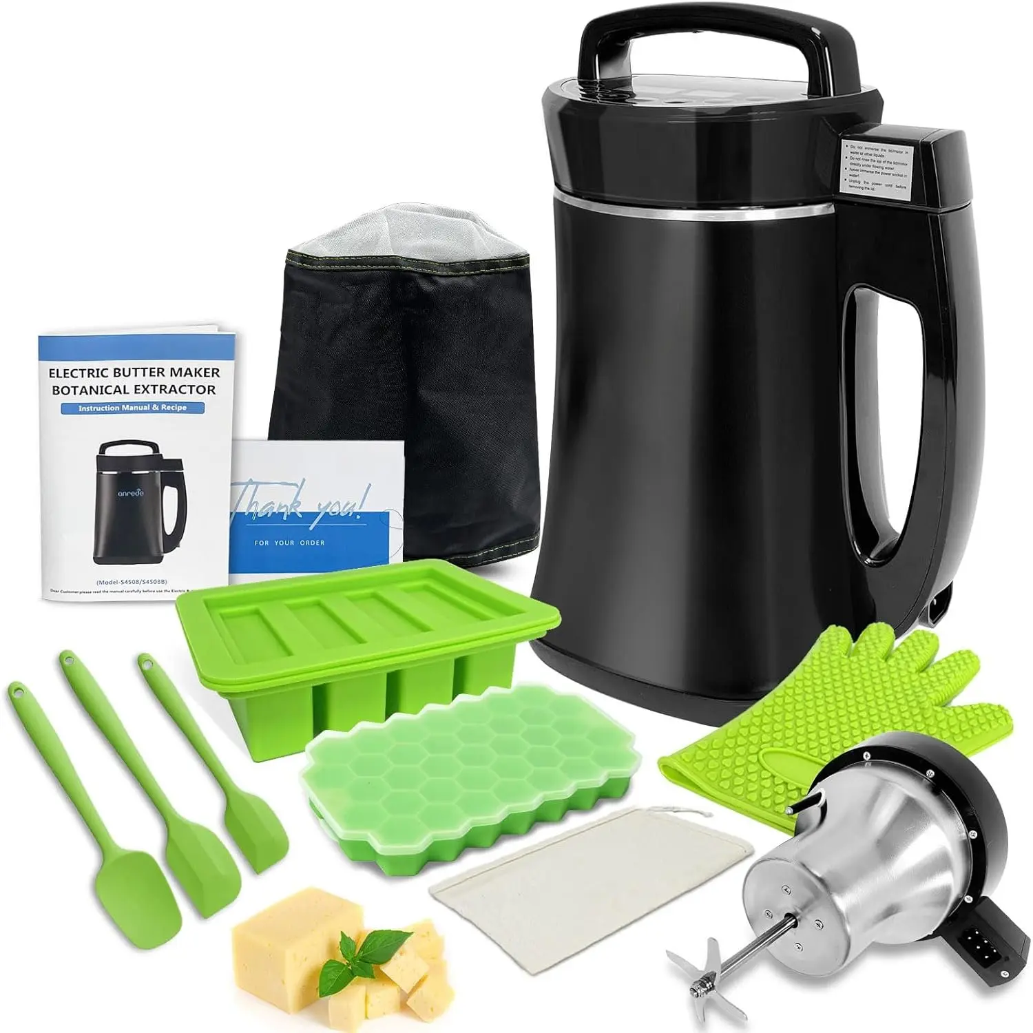 Decarboxylation | Butter Maker Infusion Machine,  Botanical Extractor for Making Homemade Butter, Oil,Tinctures, Easy Operation, Including Recipe and Complete Accessories