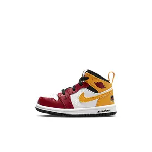 Toddler's Jordan 1 Mid SE "Motorsport" Blk/Univ Gld-Gym Red (DJ0335 067)