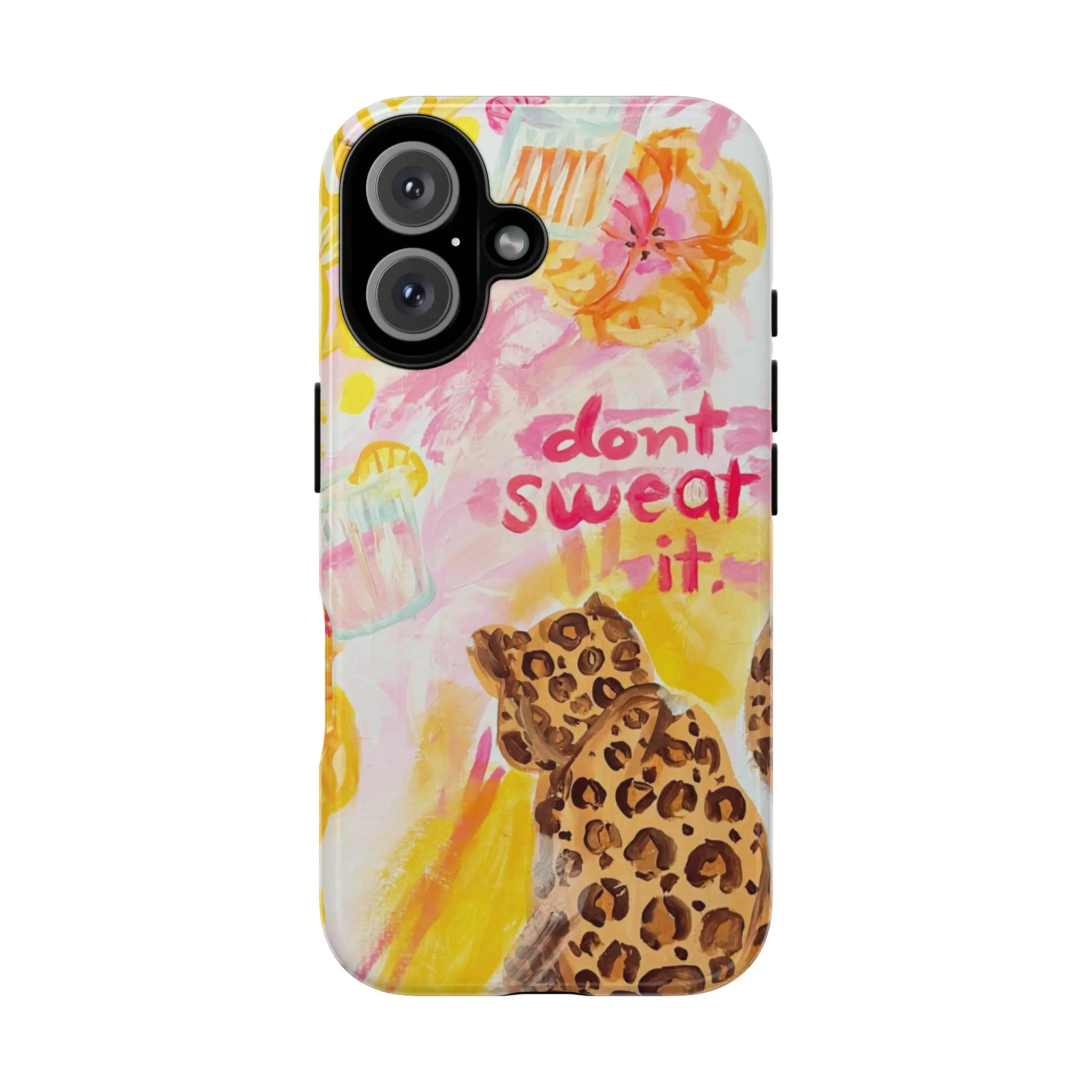 Vintage Aesthetic Slim Fit Polycarbonate Cellphone Case - Durable, Shockproof, Wireless Safe Casing with Animal Print, Leopard, Flower, Wildfloral Designs for Mobile Phone Enthusiasts