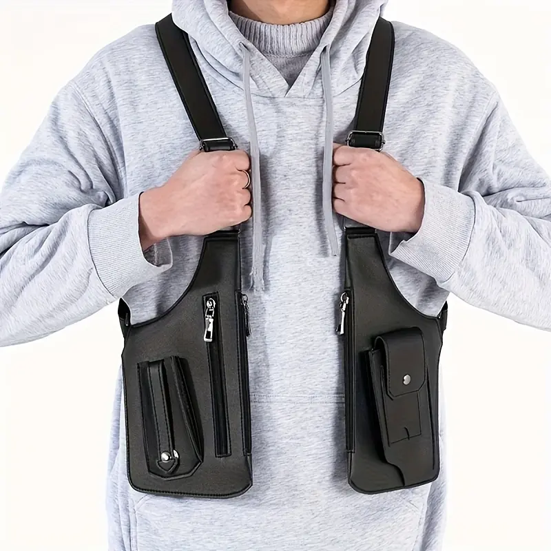 Men's cross-body shoulder bag, multi-functional outdoor backpack, cycling and hiking phone bag, perfect gift for boyfriend or father on holidays., Bags Crossbody, Cellphone Bag