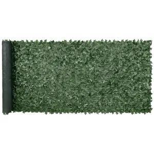 Artificial Ivy Privacy Fence Screen for Outdoor Use, 59 x 158 Inches, Greenery Ivy Wall Panel with Mesh Backing and Reinforced Joints, Faux Hedges Vine Leaf Decoration for Garden, Yard, Balcony, Patio Privacy and Wind Break