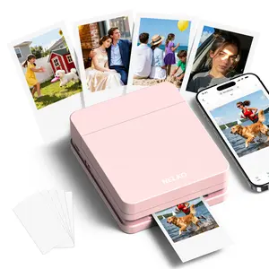 PP01 Portable Mini Color Wireless Mobile Printer, Instant Smartphone Photo Printer, Sticky-Back Photos, Bluetooth Compatible with iOS & Android Devices, Fun Editing App, Perfect Gift For Valentine's Day, Mothersdaygift outdoorfun #SummerVibes