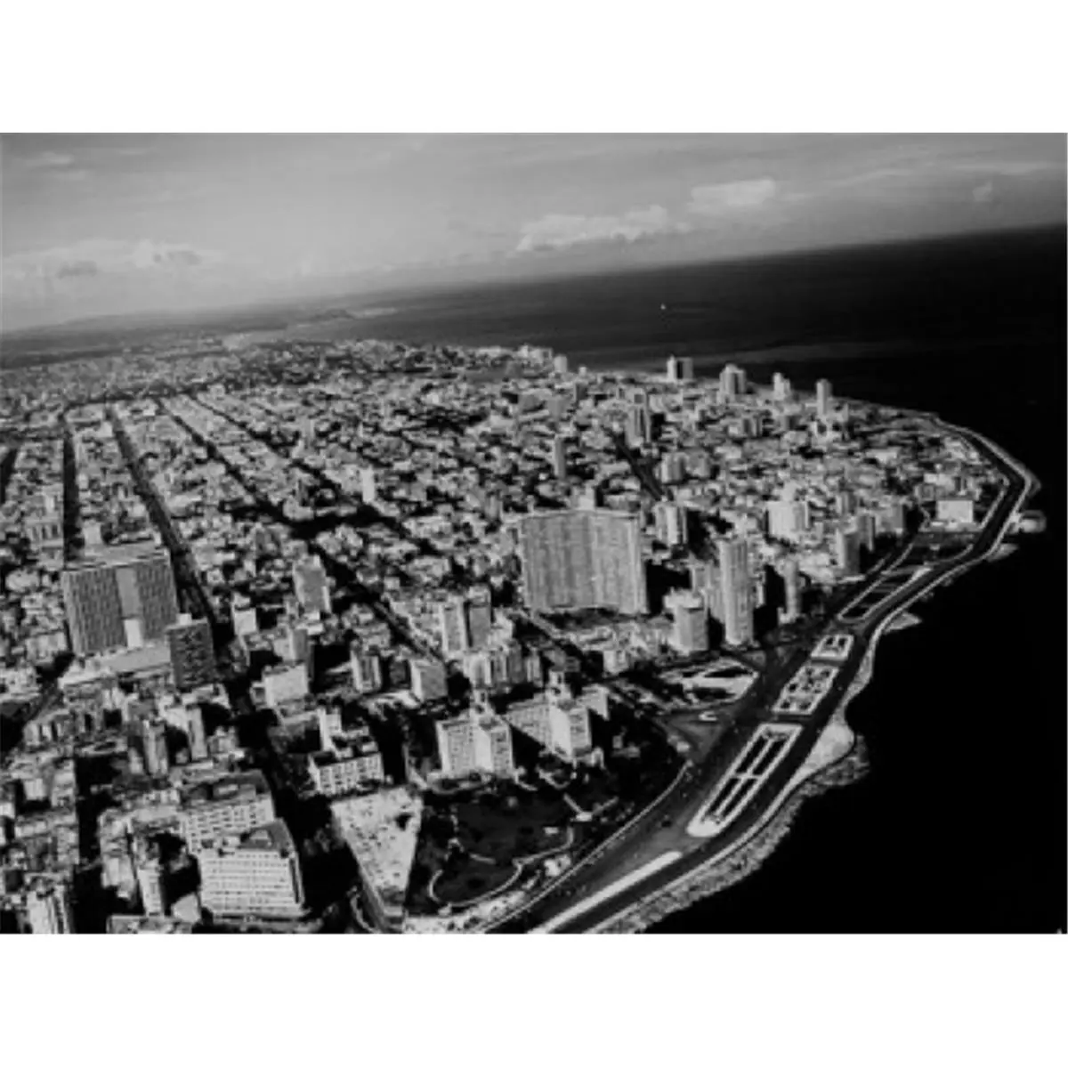212 MAIN Artistic Aerial Graphic Print - Cuba Havana Vedado District Cityscape, 24x36 in Light Weight Home Decor Poster for Office & Room Decoration Accent