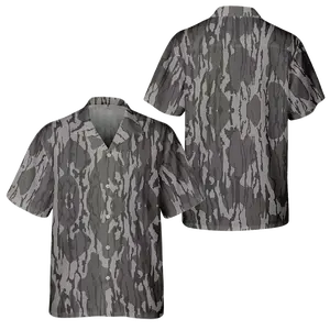 Abstract Grey Bark Camouflage Hawaiian Shirt, Hunting Apparel For Men Women Outdoors, Summer Camp Wear Father's Day Gift Idea | 070426.R3064.ID00