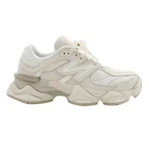 New Balance 9060 Beige Ribbon Laces Women's Chunky Unisex Sneaker U9060SA Authentic Mens Everyday Wear Canvas Training Athleitc Durable White Shoe