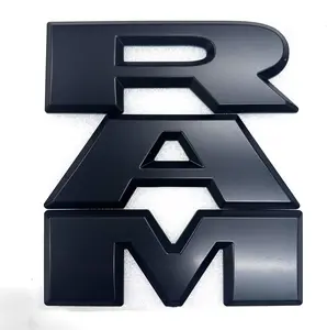 2019–2025 RAM 2500 3500 4500 Front Grille Emblem Black Finish Replacement Badge
