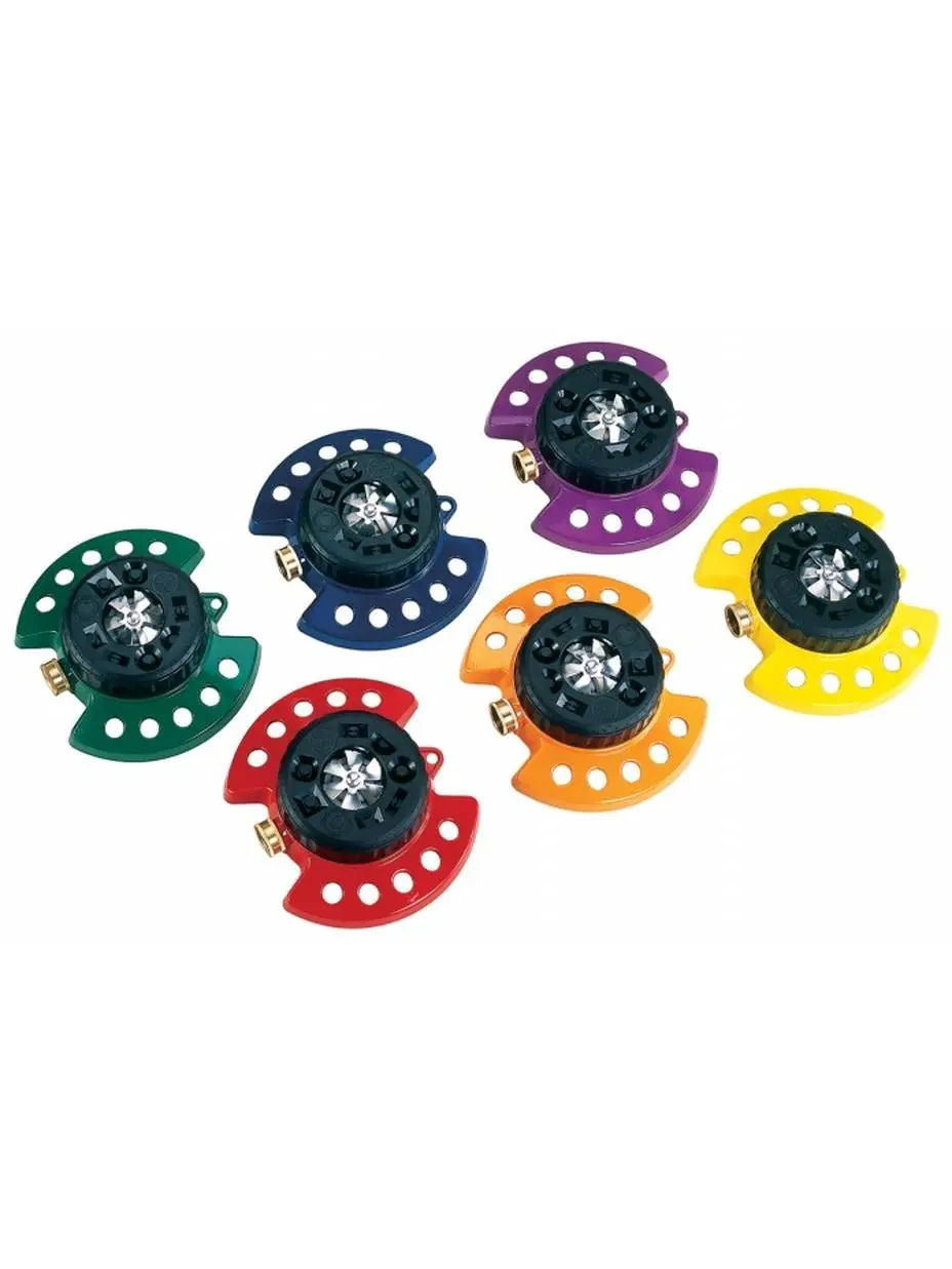 Dramm Corporation ColorStorm Durable Metal Sled Base Sprinkler, 9 Water Patterns Turret, 575 sq ft Coverage - 1 Assorted