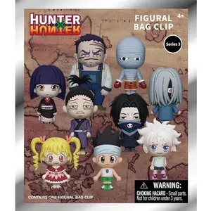 Hunter×Hunter Keychain Mystery Bag, Figural Keychain, Officially Licensed 3D Anime Characters Including Killua and Bisky, Unique Gifts for Mom and Friends