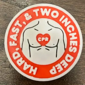 Sleepy Paramedic HARD, FAST, CPR Magnet